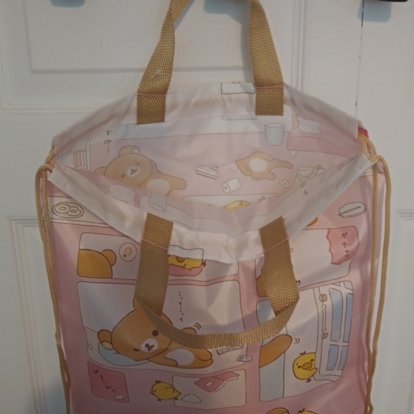 Rilakkuma Tote / Backpack - Kawaii - Slumber Party - NWT - Picture 3 of 7